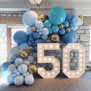 Light up numbers, birthday numbers,  Giant event numbers, Large lighted number, Number light decor