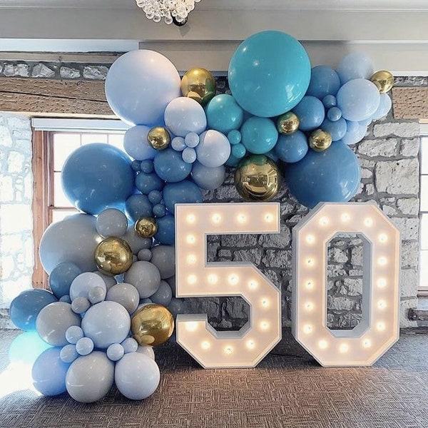Light up numbers, birthday numbers,  Giant event numbers, Large lighted number, Number light decor