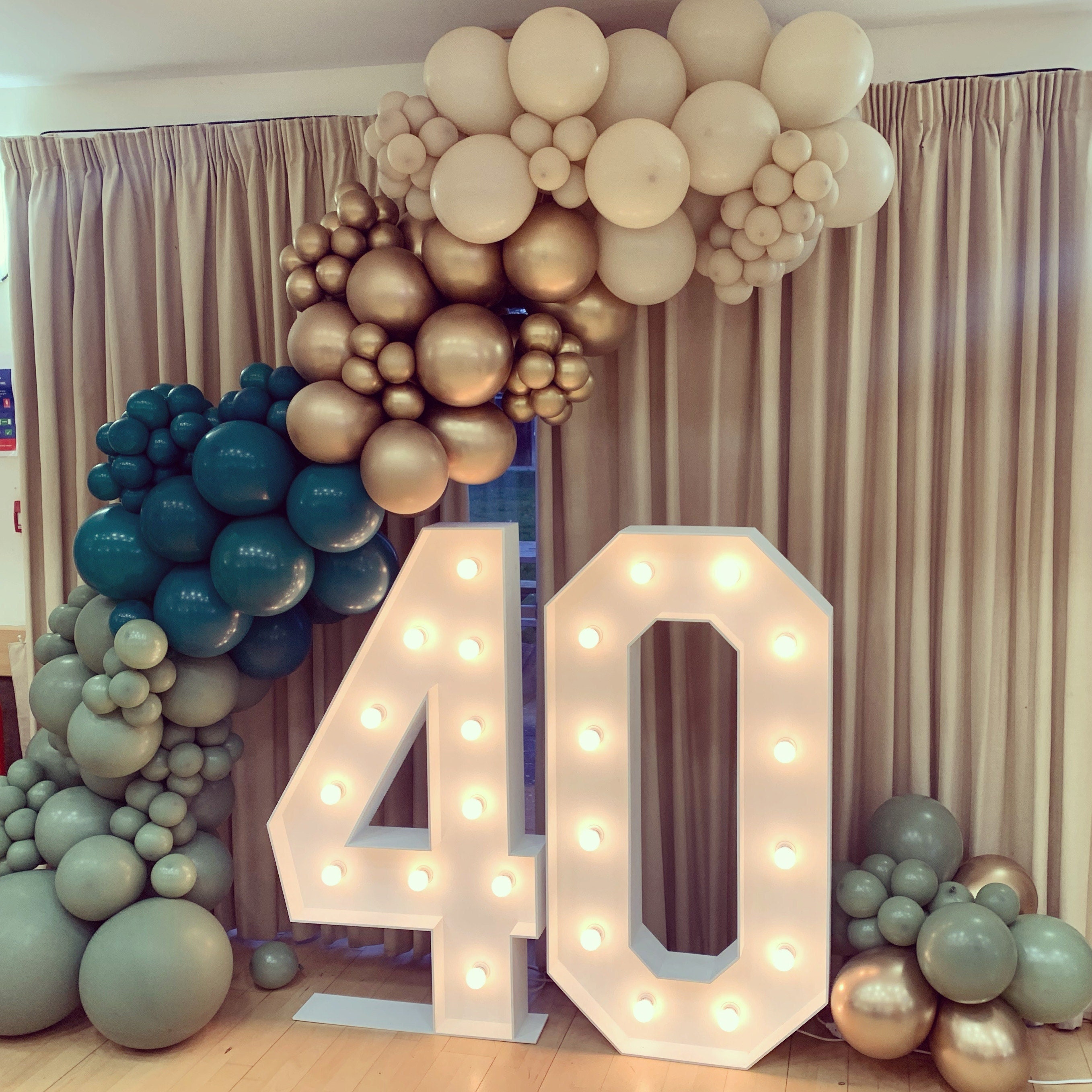 8 Light up Number, Cardboard Number, Battery Operated, Marquee Number,  Birthday Decorations, 