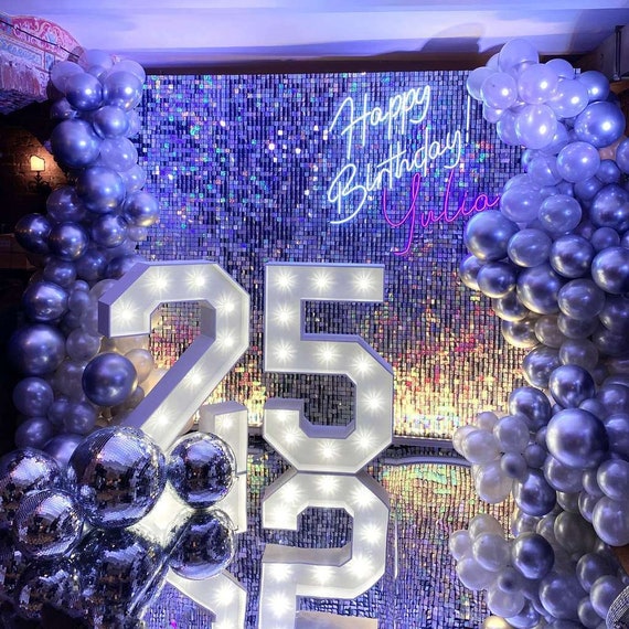 Light up Set of Two Numbers, Giant Event Numbers, Number Light Decoration,  Birthday Numbers 