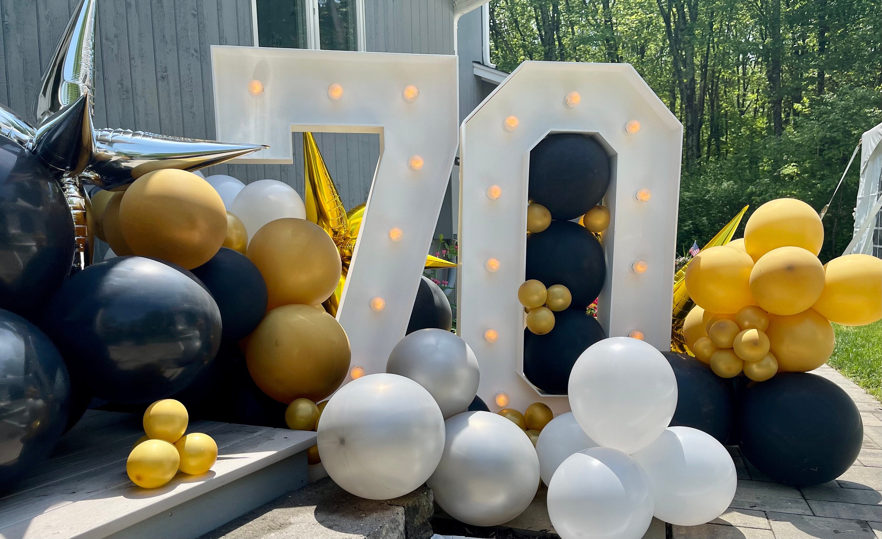 Light up number  Birthday lights, Giant number balloons, 1st birthday girl  decorations