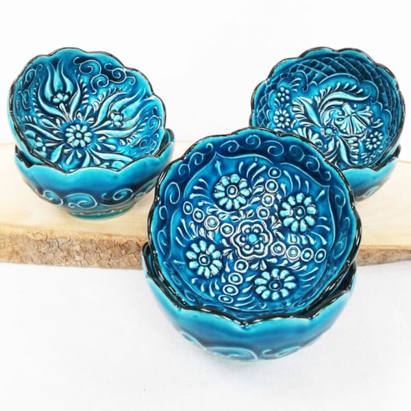 Jewelry Dish, SkyBlue Handmade Ceramic Trinket Dish, Necklace Ring Storage, Pottery Jewellery Bowl, Earring Holder,Ring Dish,Bridesmaid Gift