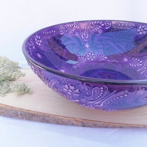 Handbemalte lila Seifenschalen, individuelle Schalen, Küchendeko, modernes Zuhause, Porzellanschale, Keramikteller, Hochzeitsgeschenk, Muttertagsgeschenk