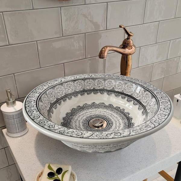 Bathroom Vessel Sink, Ceramic Countertop Basin, Washing Bowl, Cabinet Vanity Countertop Sink, Washbasin, Bathroom Remodeling, Lavatory