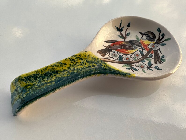 ZEEMRusticHomeDecor Bird Spoon Rest - Thumbnail 3