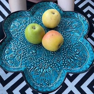Teal Snack Serving Platter, Tapas Serving Set, Nuts Dishes, Colorful Decorative Plates, Salt Dish, Appetizer Dishes, Dinnerware Serving Set