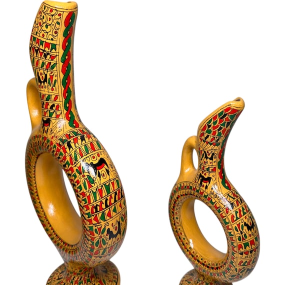 トルコ【カッパドキア】　陶器デキャンタとワイングラスセット トルコ【カッパドキア】 トウキデキャンタトワイングラスセット