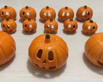 Pumpkin Jack O Lantern Lamp Ceramic Pumpkin Halloween Decor