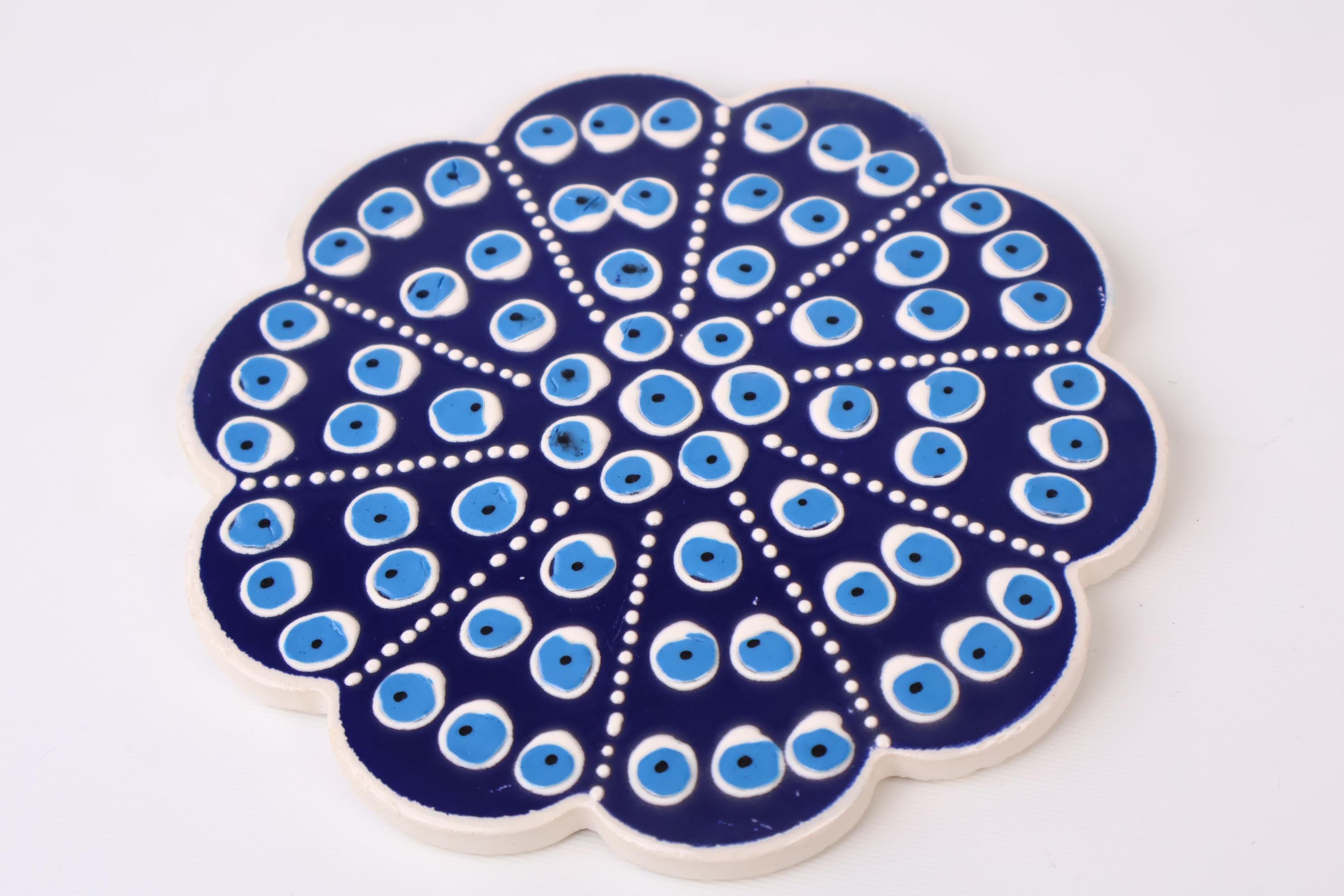 Sottopentola in ceramica cuore con base sughero da appendere (71.47.75) - Art From Italy