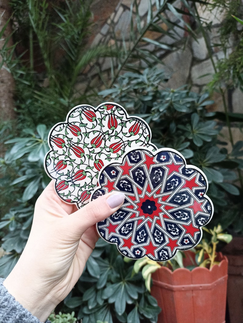 ZEEMRusticHomeDecor Ceramic Coaster - Thumbnail 5