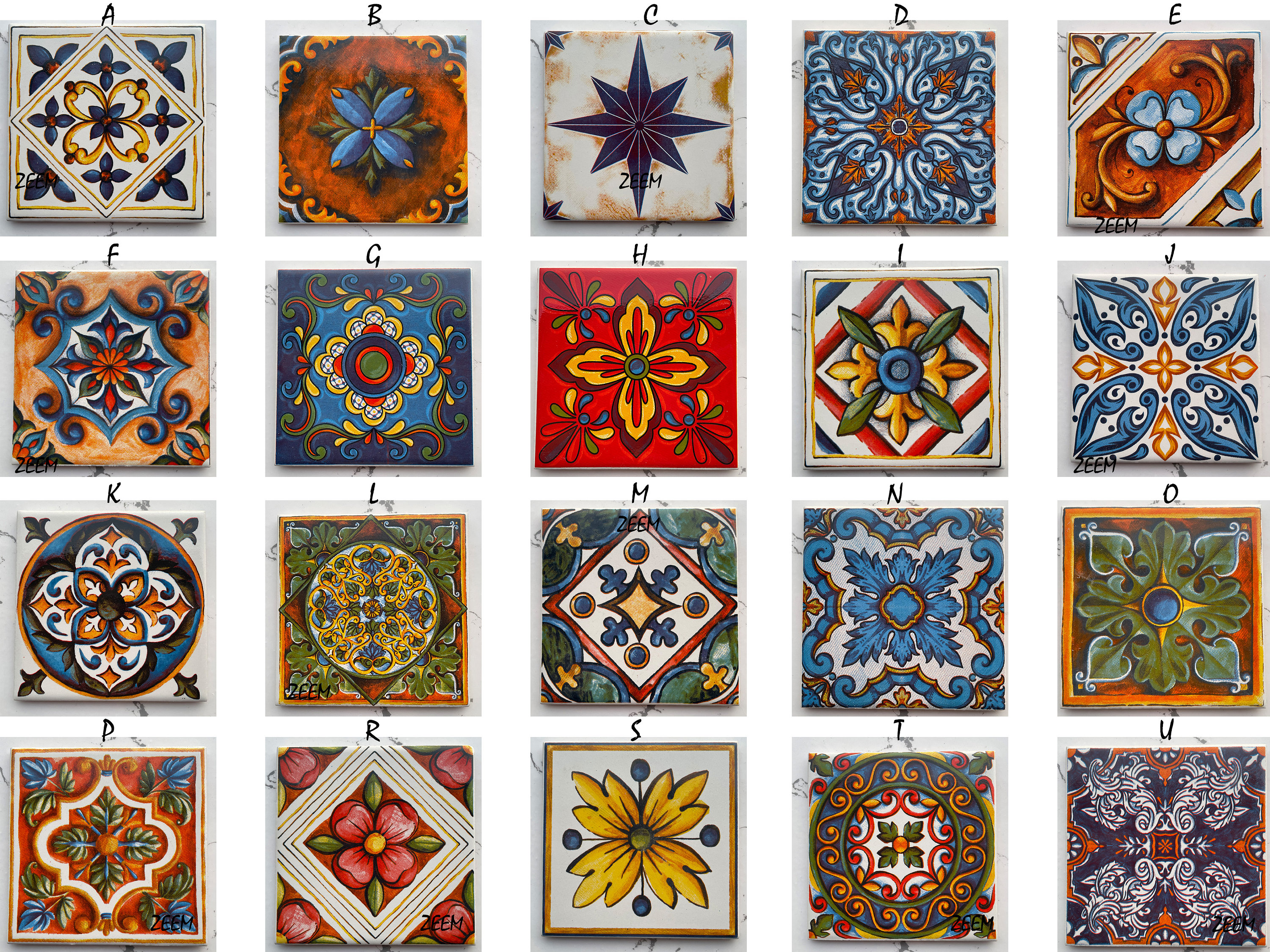 Mission Arts and Crafts Ceramic Mexican Tile Collection – Mexican Tile  Designs