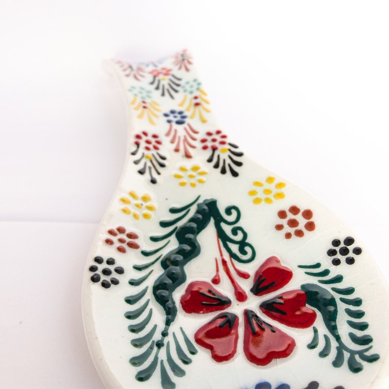 Ceramic Spoon Rest Spoon Holder Pottery Spoon Rest Etsy