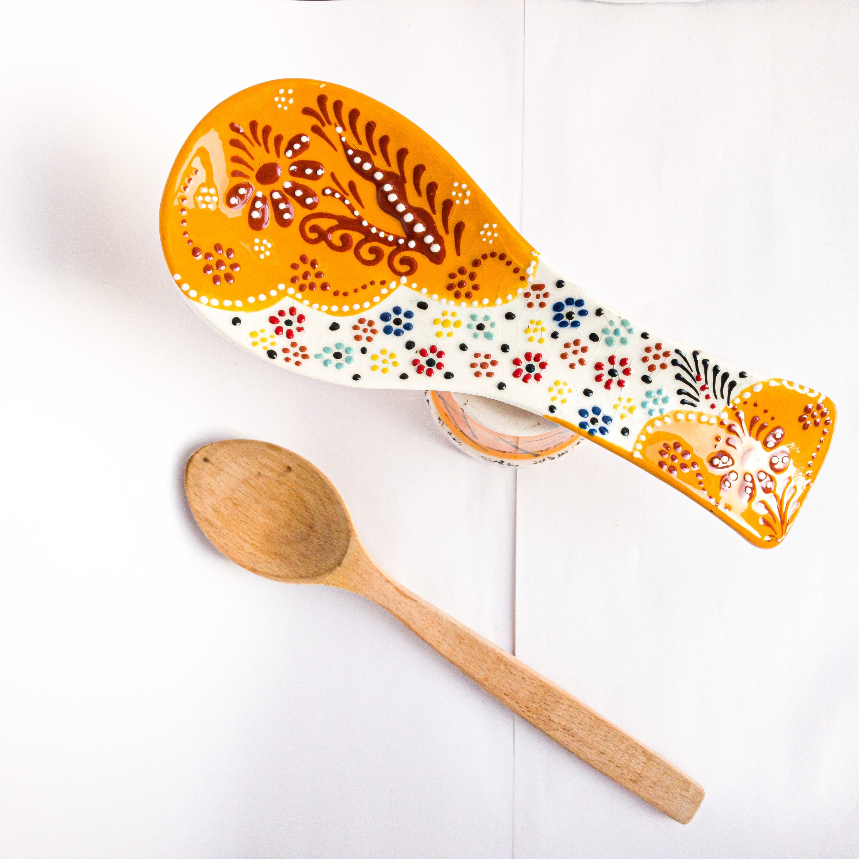 JOCXZI Repose Cuillère,Porte-cuillère, Porte-Couverts, Porte-Couverts en Silicone 4 pièces pour Ranger Les ustensiles de Cuisine, spatules, cuillères, décorations, pâtisseries
