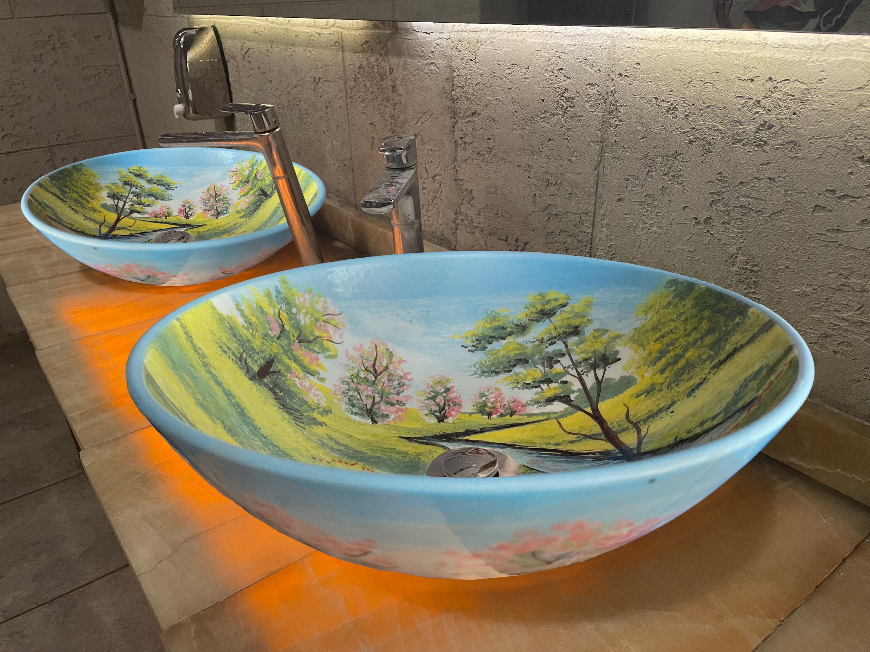 encimera de baño de madera de olivo  Muebles de baño, Decoración de unas,  Muebles de lavabo