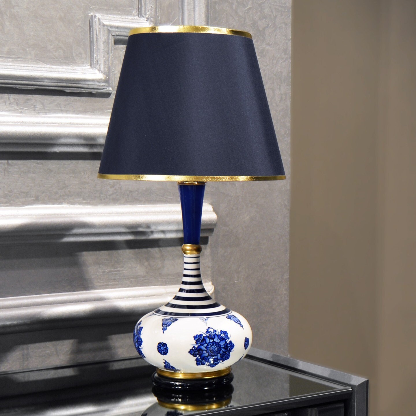 Ceramic Table Lamp Bedside Lamp Art Deco Accent Lamp Mid Etsy