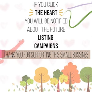 Puede incluir: Una ilustraci&oacute;n de dibujos animados de una persona que lleva un sombrero que dice "Support Local Business". La persona est&aacute; apuntando hacia la derecha con su mano derecha. El texto "IF YOU CLICK THE HEART YOU WILL BE NOTIFIED ABOUT THE FUTURE LISTING CAMPAIGNS THANK YOU FOR SUPPORTING THIS SMALL BUSSINES" est&aacute; escrito en la imagen.