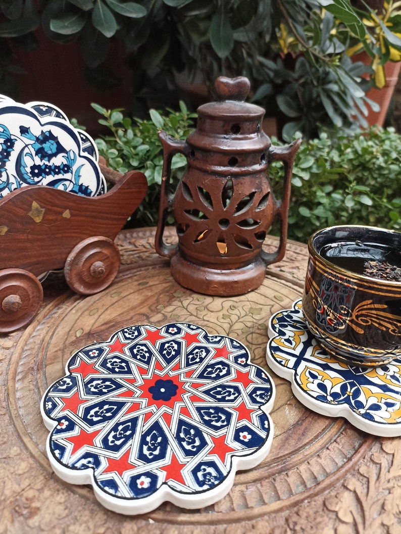 ZEEMRusticHomeDecor Ceramic Coaster - Thumbnail 3