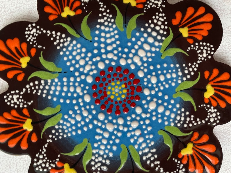ZEEMRusticHomeDecor Ceramic Trivet - Thumbnail 4