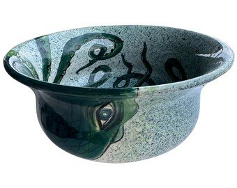 Bathroom Octopus Vessel Sink, Round Ocean Sink, Bathroom Above Countertop Vanity Basin, Bowl Sink Lavatory, Bathroom Remodeling, Powder Room