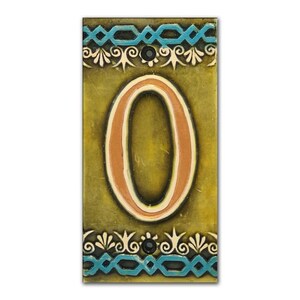 Ceramic Address Plaque & Numbers, House Number, Terracotta Mexican Tile, Sign Numbers, Custom Number Sign, Realtor Gift, Door Numbers, Hotel