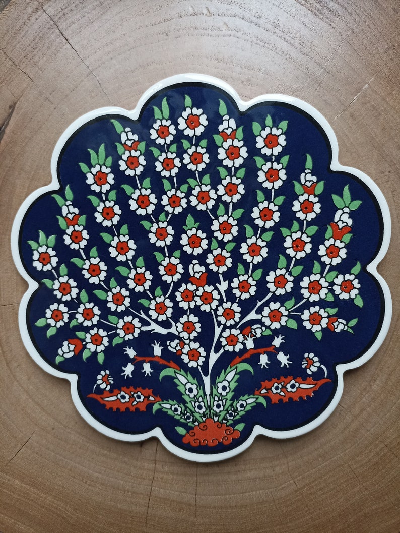 ZEEMRusticHomeDecor Ceramic Trivet - Thumbnail 2
