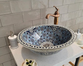 Cat water pet bowl in sink pattern, dog food bowl