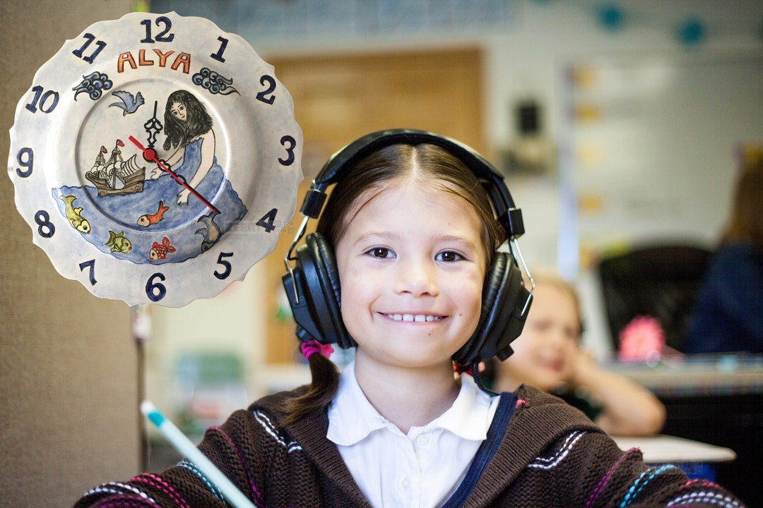 Personalized Preschool Graduation Gift for Girl, Dinnerware Set, Kindergarten Tableware Plate