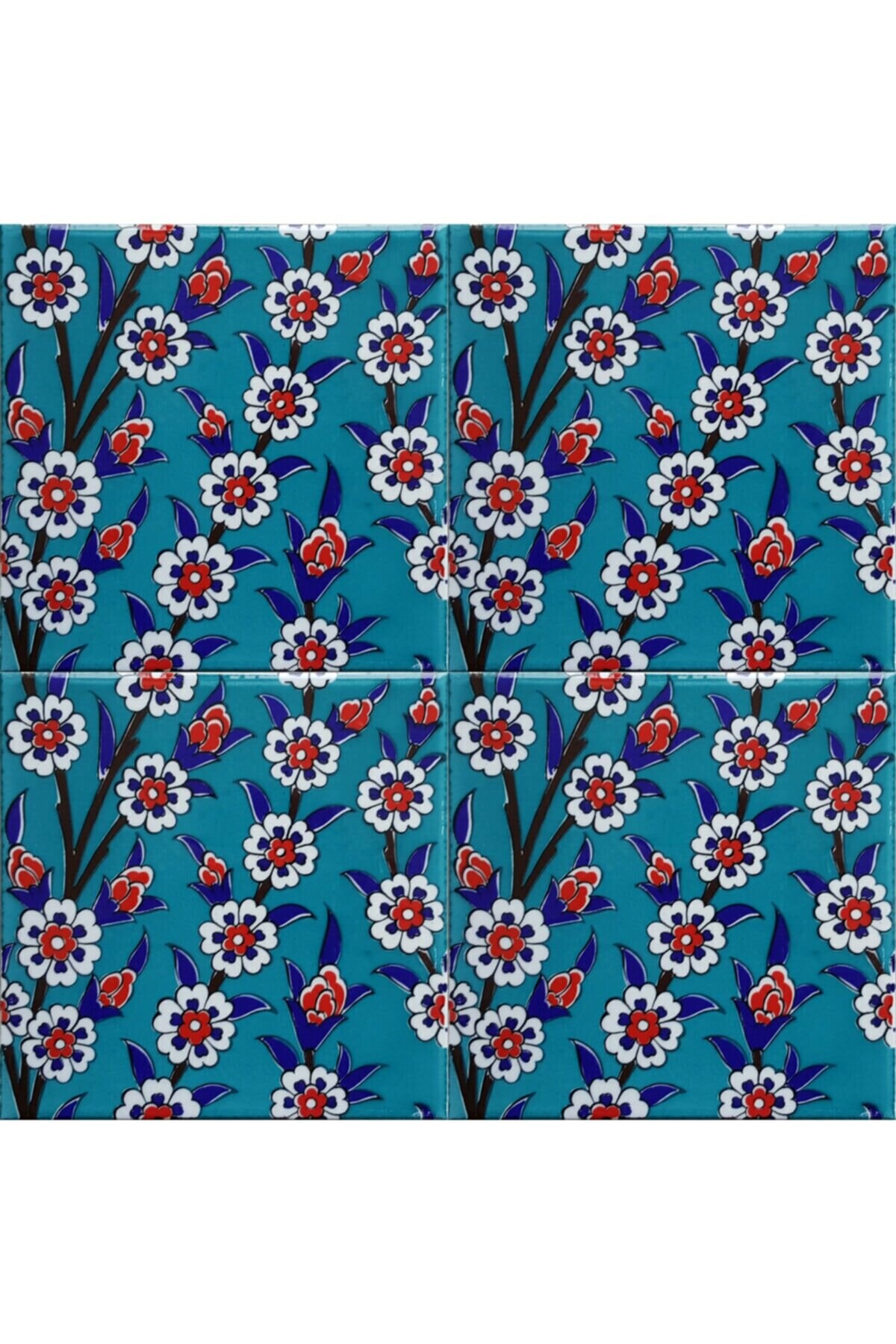 4x Decorative Ceramic Tile 20*20 Cm, Bathroom Tile, Room Wall Tile ...