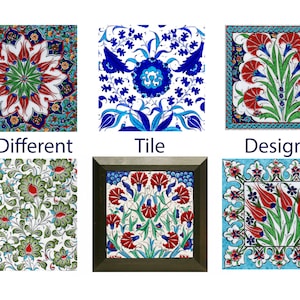Ceramic Wall Hanging Square Tile, Accent Tiles Board, Decorative Living Room Tile, Wooden Frame, Wall art decor gift, 30 Sweet Birthday Gift