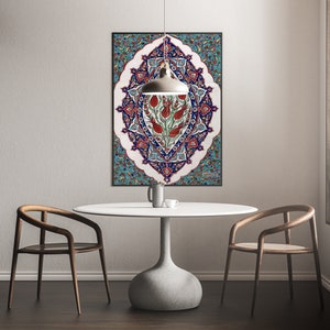 Ceramic Tile Mural, Mediterranean Wall Decor, Vertical Ceramic Panel, Hand Painted Ceramic Wall Decor, Decorative Mural, Tile Backsplash