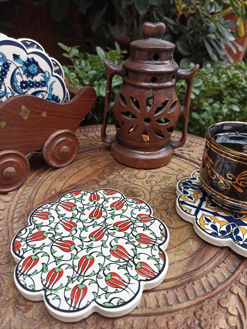 ZEEMRusticHomeDecor Ceramic Coaster - Thumbnail 2