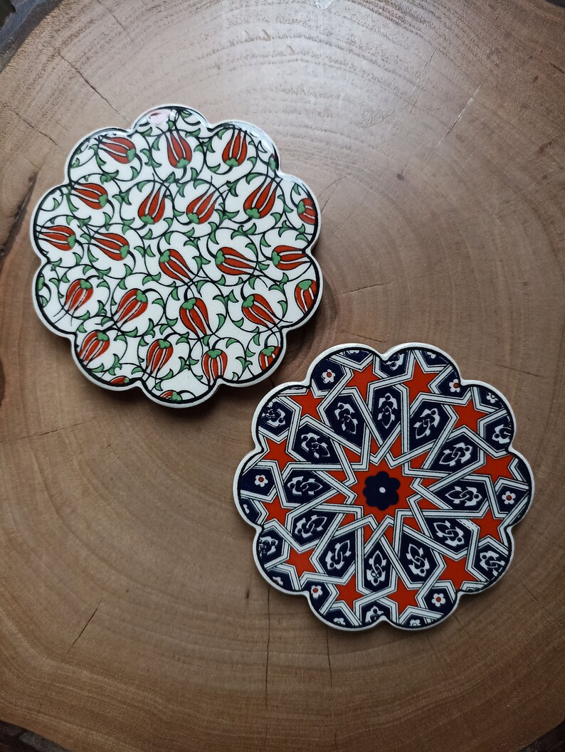 ZEEMRusticHomeDecor Ceramic Coaster - Thumbnail 4