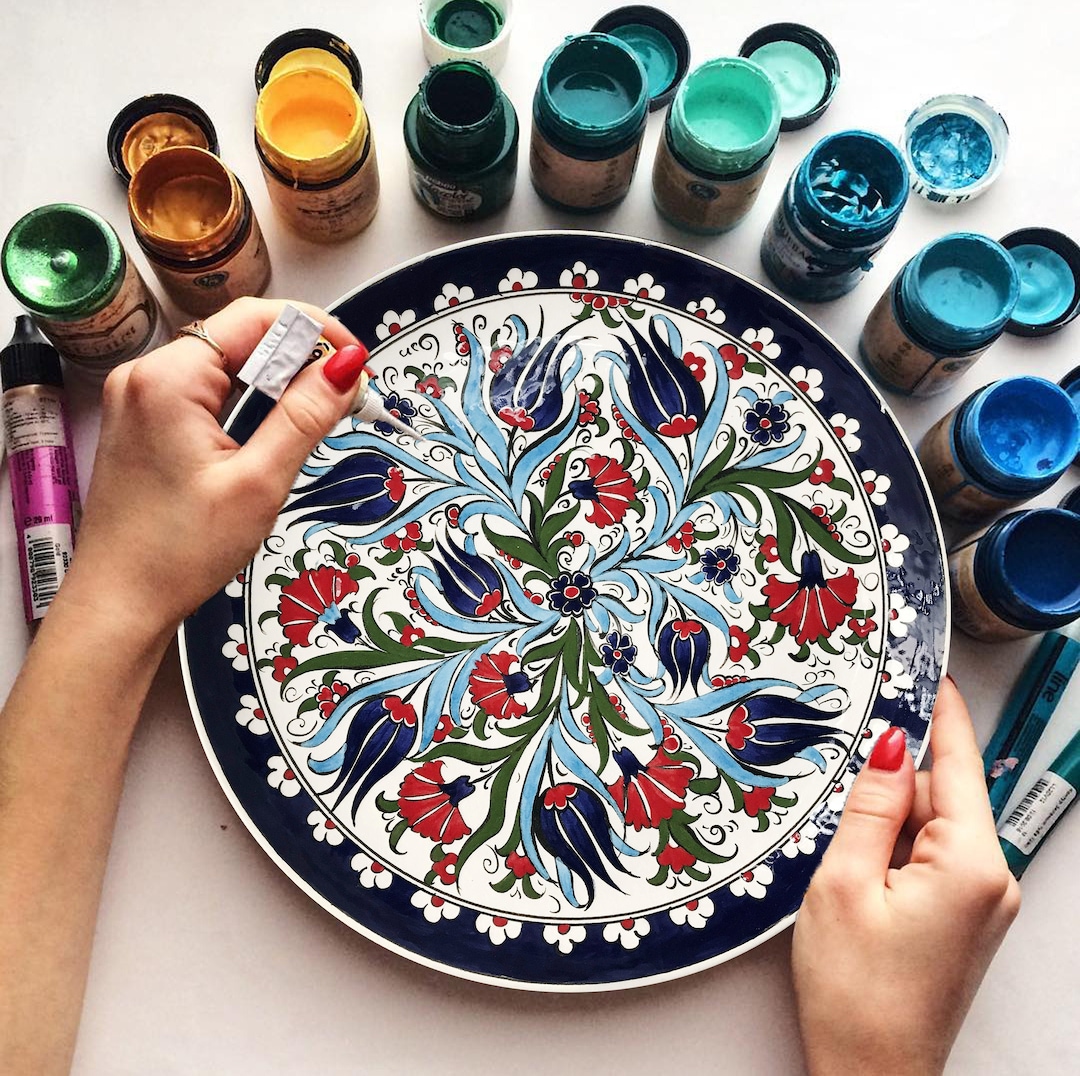 Platos de cerámica para vajilla o pared, platos decorativos con