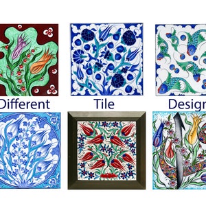 Azulejo quadrado de cerâmica, presente para melhor amiga, azulejos decorativos para parede, pequena placa estilo fazenda, cerâmica pintada à mão e com relevo.