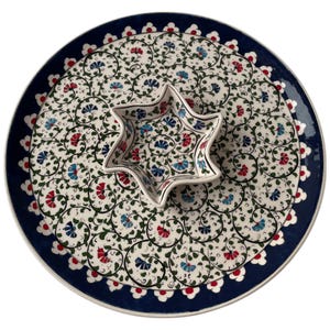 Set da portata per antipasti, snack, patatine e salse, piatto da portata in ceramica turca, meze, stoviglie fatte a mano, regalo per lei, regali per inaugurazione della casa immagine 2