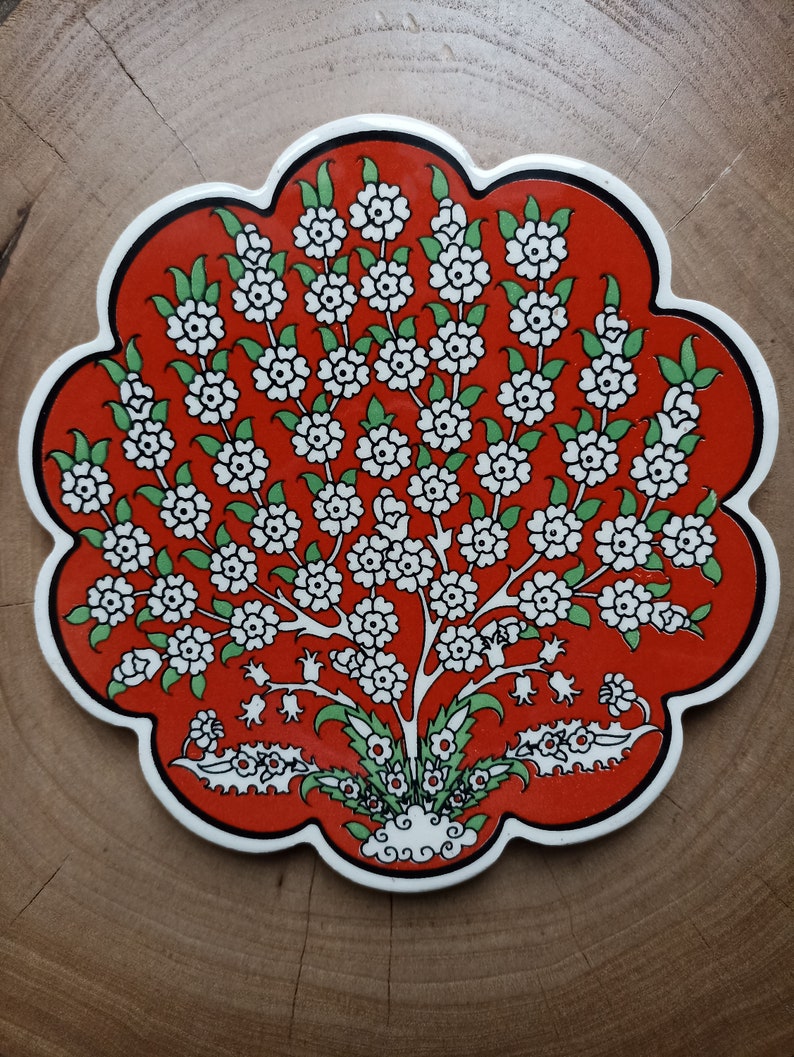 ZEEMRusticHomeDecor Ceramic Trivet - Thumbnail 3