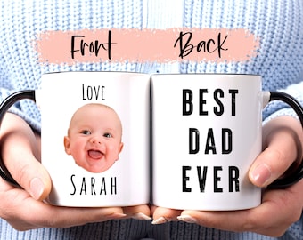Best Dad Ever Mug, Father's Day Gift - Personalized with photo of kids