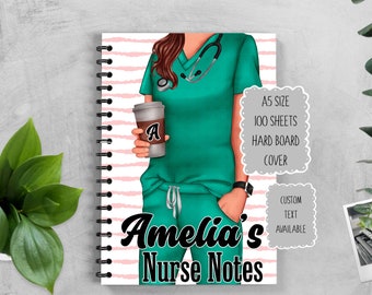 Personalized Nurse Notebook, Trainee Nurse Gift, Congratulations Nurse Present, Qualified Nurse, Nurse Notebook, A5 Nurse Notebook