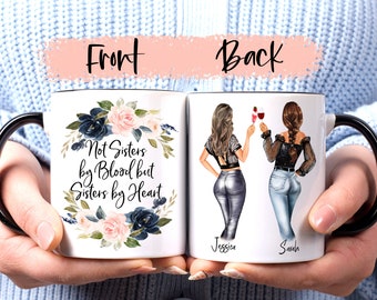 Personalizado Mejores Amigos Taza Amigos Personalizados Taza Bestie Taza Soul Sisters Taza Personalizada Mejores Amigos Taza Mejor Amigo Regalo Taza de Navidad