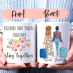 Reizen meisjes mok, Reizen, Mode meisjes, Koffer, Reizen Beste vrienden, Avontuur meisjes, Vakantie vrienden, Vakantie meisjes, Vakantie Bestie