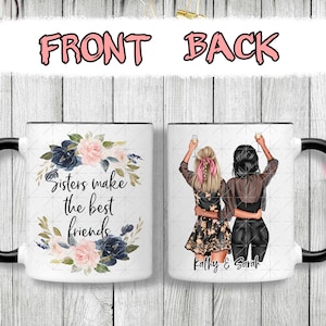 Custom Best Friends gift Mug, Soul Sisters Mug, Bestie Mug, Best Friends Gift Mug, We&#39;re Old And Senile We&#39;ll Be New Best Friends, BFF Mug