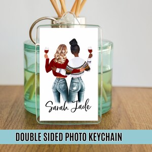 Best Friend Print, Personalised Keychain, Best Friend Gift, Birthday Gift for Her, Gift for Friend, Bestie Gifts, Keychain gift