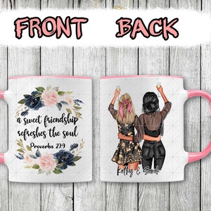 Custom Best Friends gift Mug, Soul Sisters Mug, Bestie Mug, Best Friends Gift Mug, We&#39;re Old And Senile We&#39;ll Be New Best Friends, BFF Mug