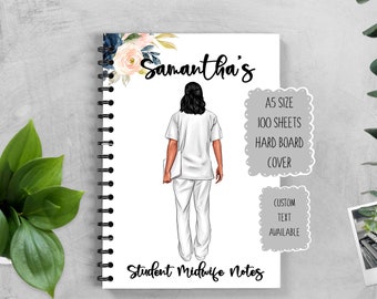 Personalised Student Nurse Notes Notebook, Trainee Nurse Gift, Congratulations Nurse Present, Placement Gift, Good Luck Present, Nurse Uni