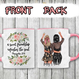 Custom Best Friends gift Mug, Soul Sisters Mug, Bestie Mug, Best Friends Gift Mug, We&#39;re Old And Senile We&#39;ll Be New Best Friends, BFF Mug