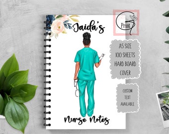 Personalised Student Nurse Notes Notebook, Trainee Nurse Gift, Congratulations Nurse Present, Placement Gift, Good Luck Present, Nurse Uni