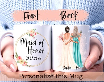 Propuesta de Dama de Honor, Taza de Dama de Honor, Taza de Dama de Honor personalizada, ¿serás mi Dama de Honor?, Regalo de fiesta nupcial