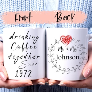 50th Anniversary Gift, Gift for 50th Anniversary, 50th Anniversary Gift for Parents, 50th Wedding Anniversary, Golden Anniversary, Mug