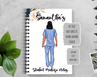 Personalised Student Nurse Notes Notebook, Trainee Nurse Gift, Congratulations Nurse Present, Placement Gift, Good Luck Present, Nurse Uni