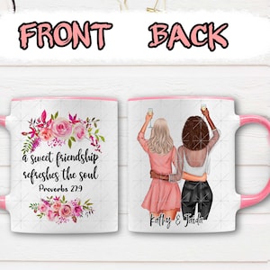 Custom Best Friends gift Mug, Soul Sisters Mug, Bestie Mug, Best Friends Gift Mug, We&#39;re Old And Senile We&#39;ll Be New Best Friends, BFF Mug
